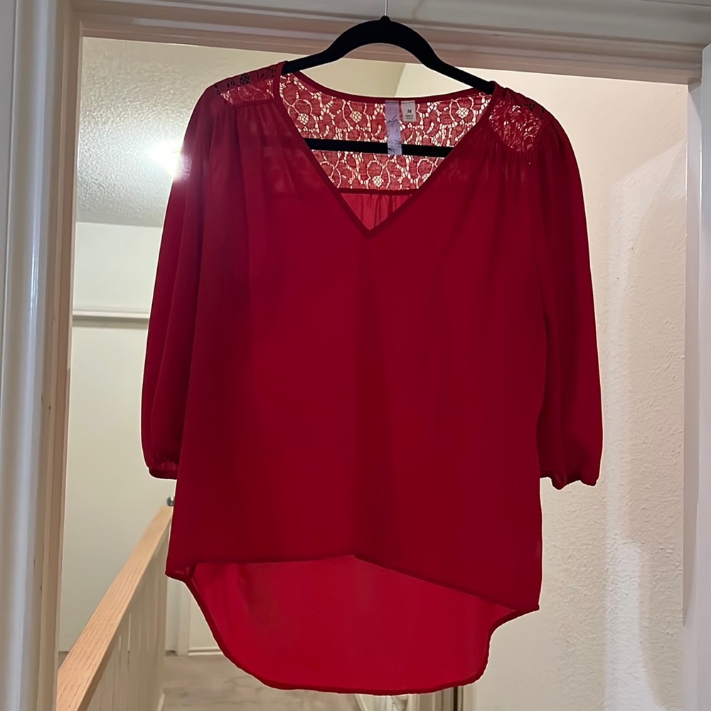 Red Alya Blouse